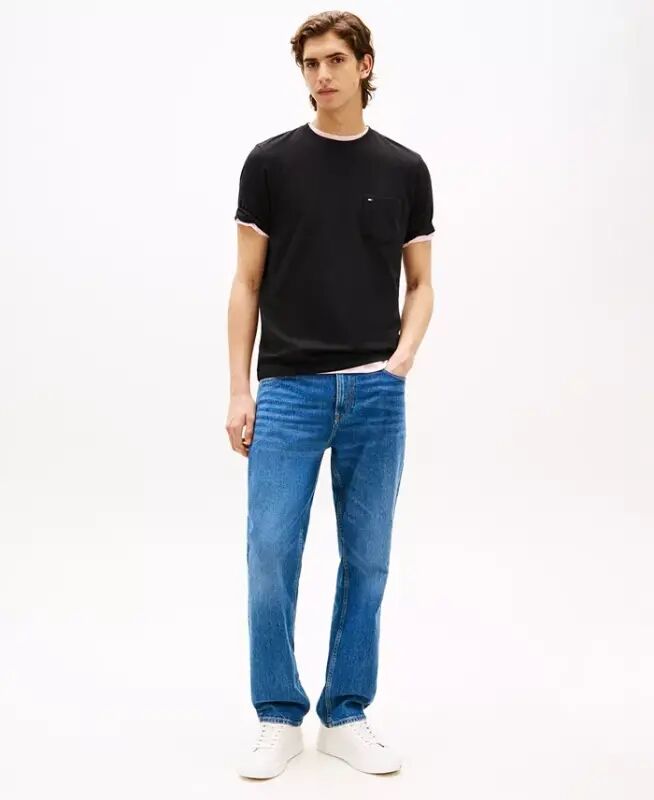 Men's Essential Solid Pocket T-Shirt - Black - 2