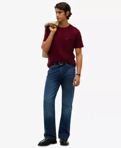 Men's Essential Solid Pocket T-Shirt - BURGUNDY - TOMMY HILFIGER (1)