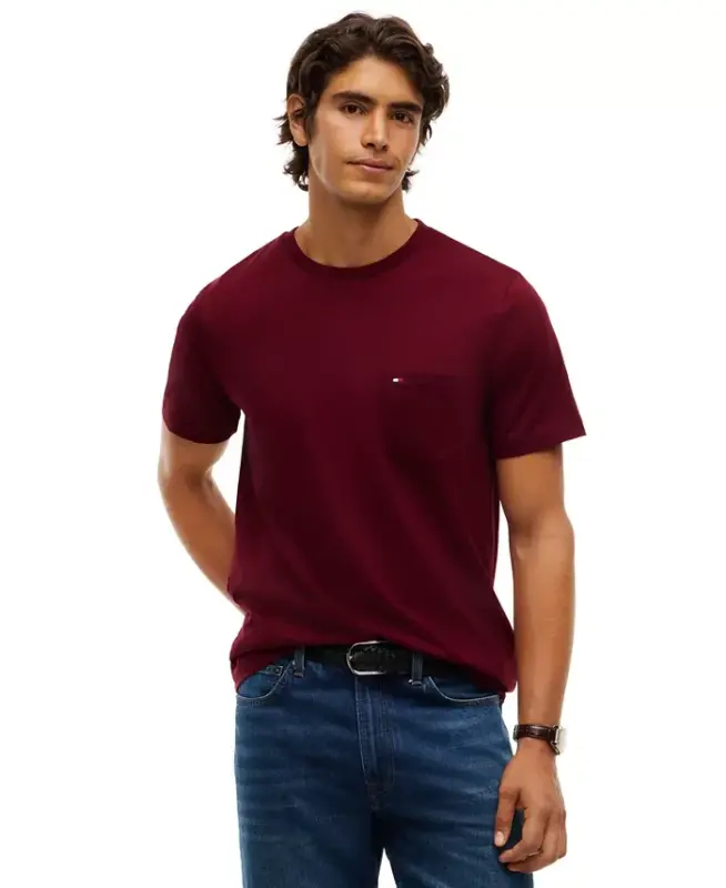 Men's Essential Solid Pocket T-Shirt - SKY BLUE - 11