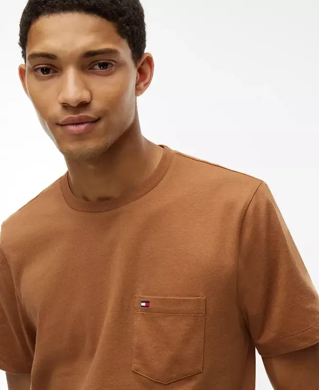Men's Essential Solid Pocket T-Shirt - TIMELESS TAWNY - 2