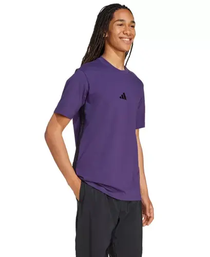 Men's Essential Three-Stripes Single Jersey T-Shirt - Aurora Plum - ADIDAS (1)