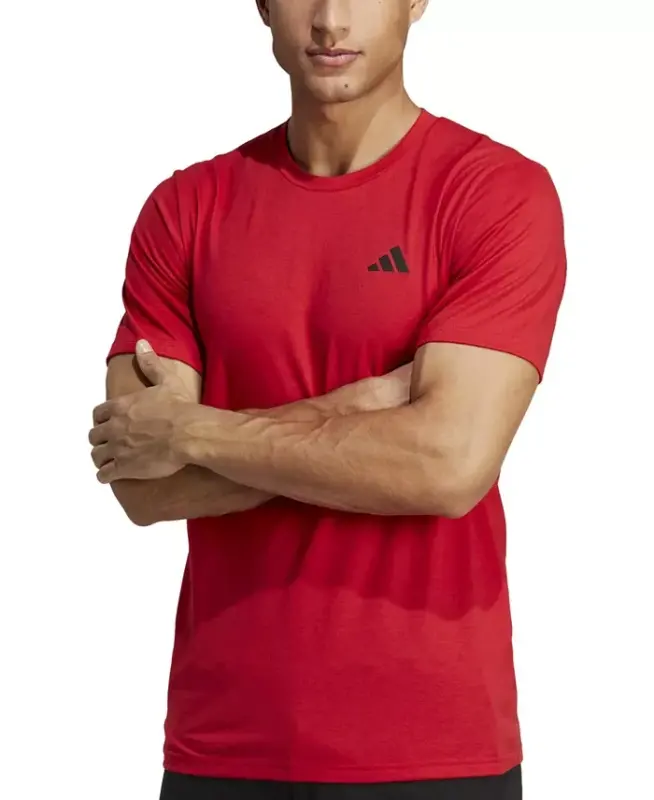 Men's Essentials Feel Ready Logo Training T-Shirt-Btr Scarlet - ADIDAS