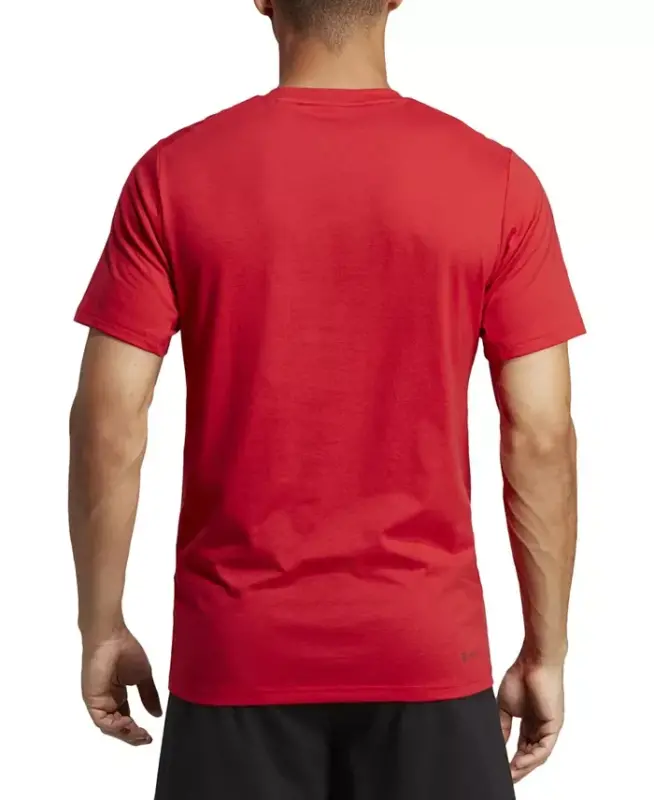 Men's Essentials Feel Ready Logo Training T-Shirt-Btr Scarlet - 2