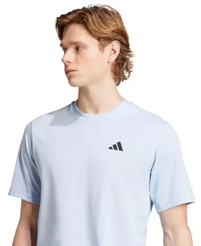 Men's Essentials Feel Ready Logo Training T-Shirt - Glow Blue - ADIDAS (1)