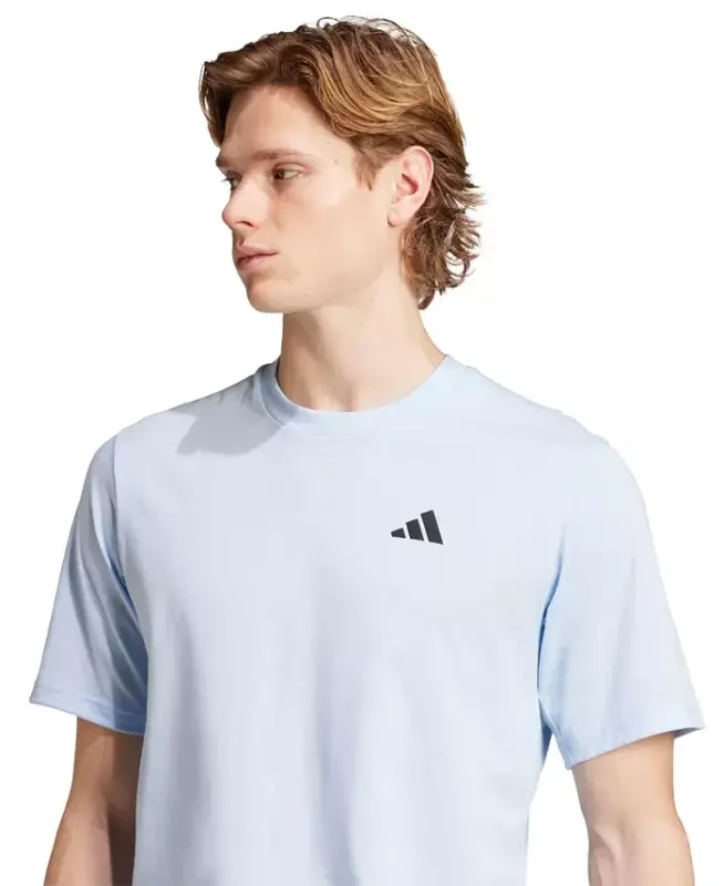 Men's Essentials Feel Ready Logo Training T-Shirt - Glow Blue - 2