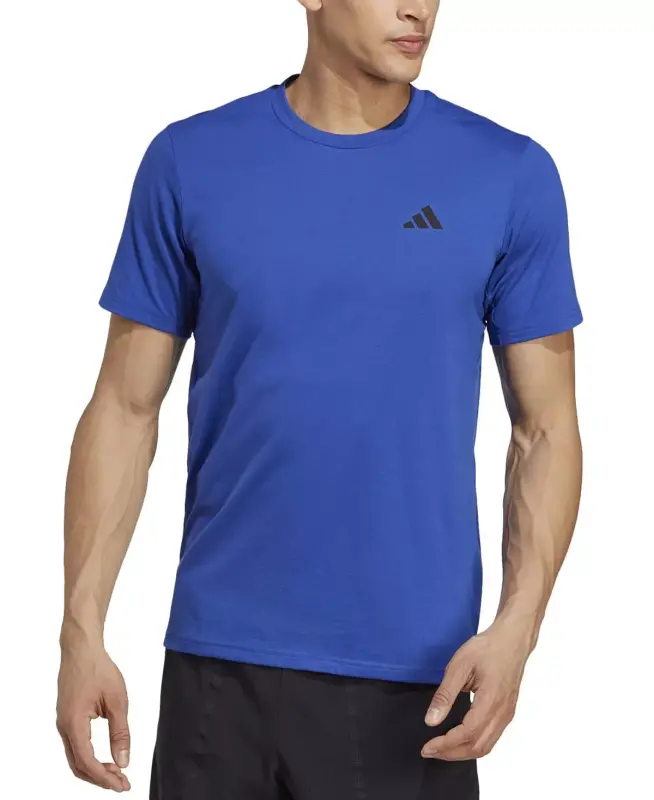 Men's Essentials Feel Ready Logo Training T-Shirt-Lucid Blue - ADIDAS