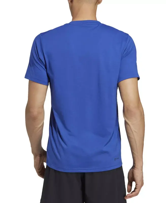 Men's Essentials Feel Ready Logo Training T-Shirt-Lucid Blue - 2