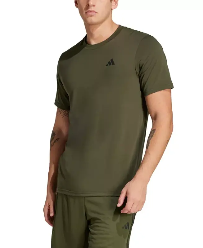 Men's Essentials Feel Ready Logo Training T-Shirt - Night Cargo - ADIDAS