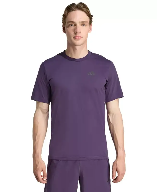Men's Essentials Feel Ready Logo Training T-Shirt - Plum - 1
