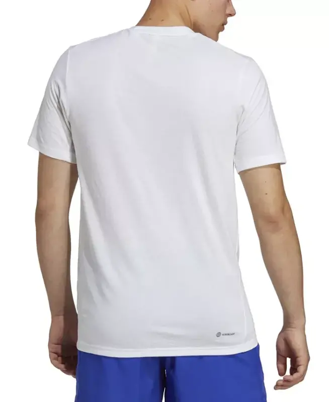 Men's Essentials Feel Ready Logo Training T-Shirt-White - 2
