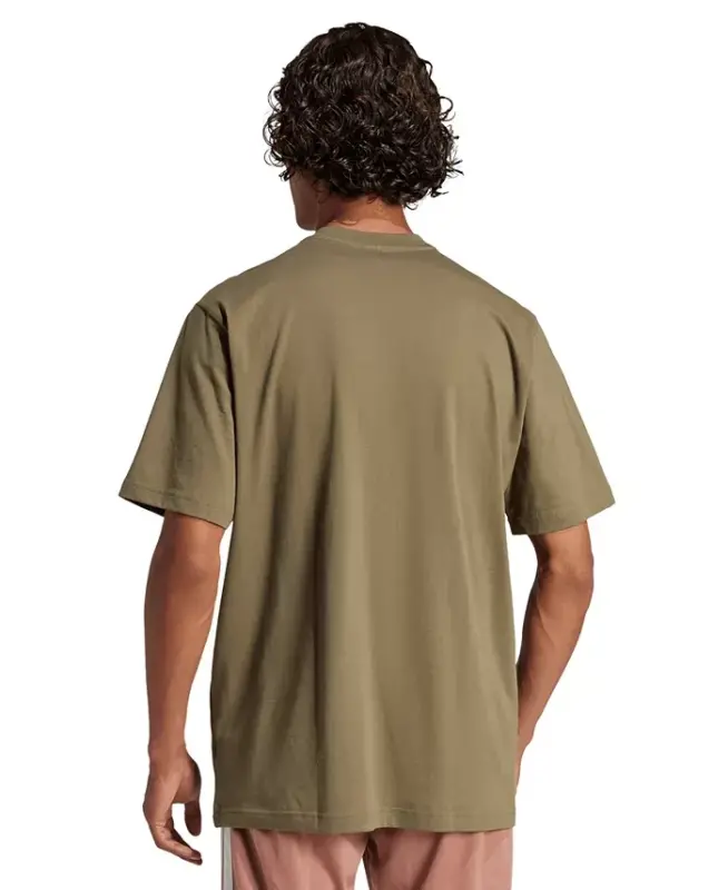 Men's Essentials Linear Logo Graphic Regular-Fit T-Shirt - Olive Strata - 3