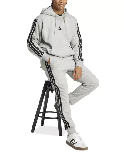 Men's Essentials Regular-Fit 3-Stripes Fleece Joggers - 2