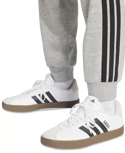 Men's Essentials Regular-Fit 3-Stripes Fleece Joggers - 3