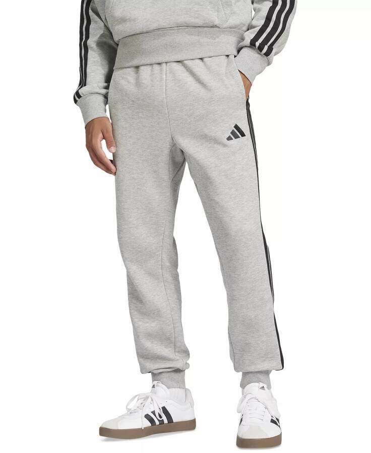 Men's Essentials Regular-Fit 3-Stripes Fleece Joggers - 1