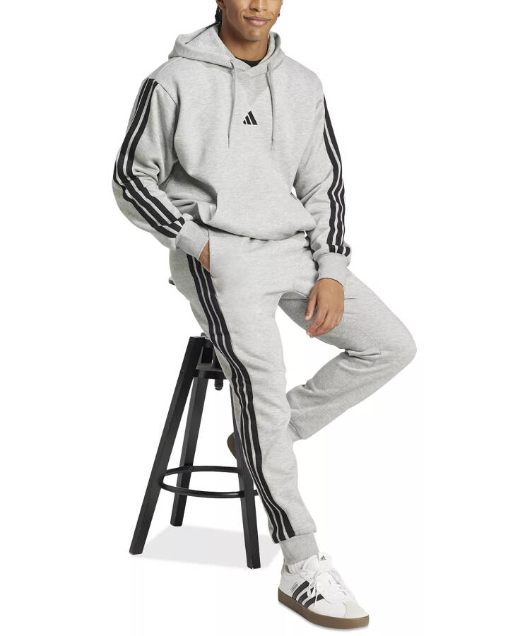 Men's Essentials Regular-Fit 3-Stripes Fleece Joggers - 3