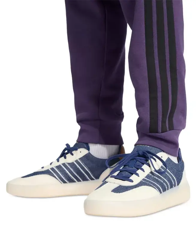 Men's Essentials Regular-Fit 3-Stripes Fleece Joggers - Aurora Plum/Black - 3