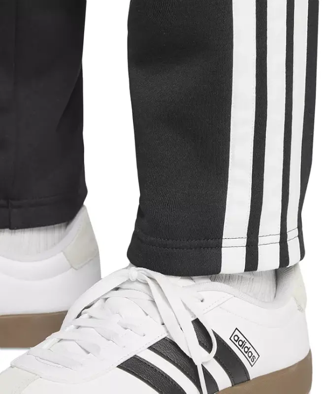 Men's Essentials Regular-Fit 3-Stripes Track Pants-Black/wht - 2