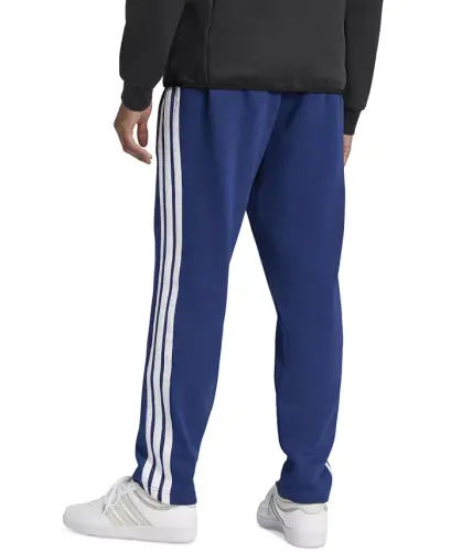 Men's Essentials Regular-Fit 3-Stripes Track Pants-Dark Blue/wht - 3