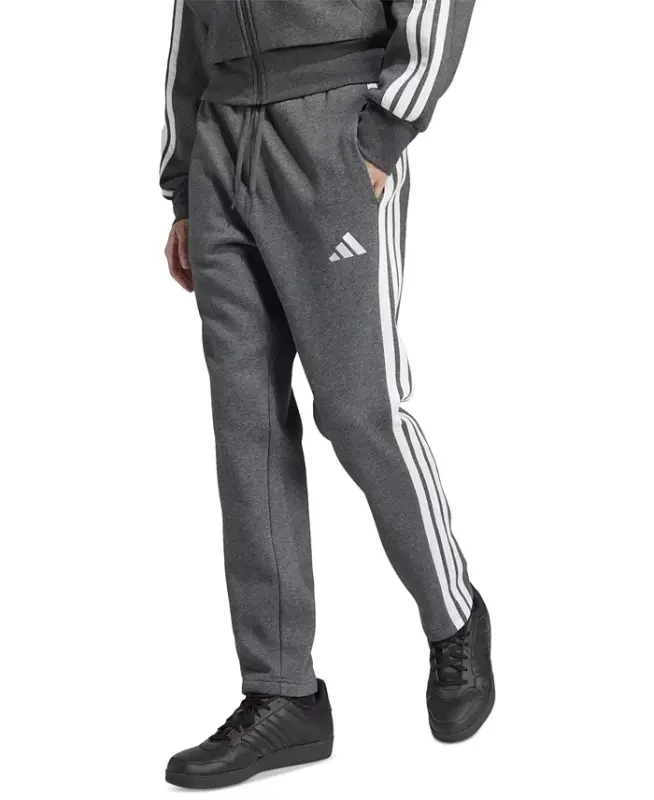 Men's Essentials Regular-Fit 3-Stripes Track Pants-Dgh/wht - ADIDAS