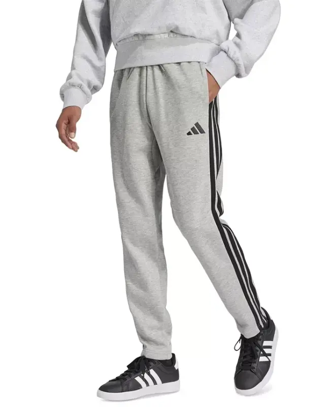 Men's Essentials Regular-Fit 3-Stripes Track Pants-Mgh/blk - ADIDAS
