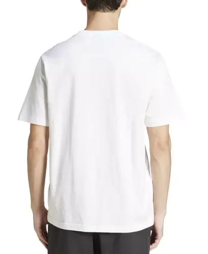 Men's Essentials Regular-Fit Linear Logo Graphic T-Shirt-White/blac - ADIDAS (1)