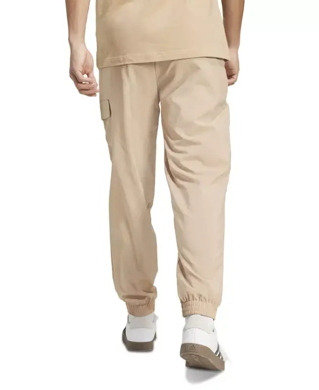 Men's Essentials Small Logo Cargo Pants - Sandstone/blk - 2