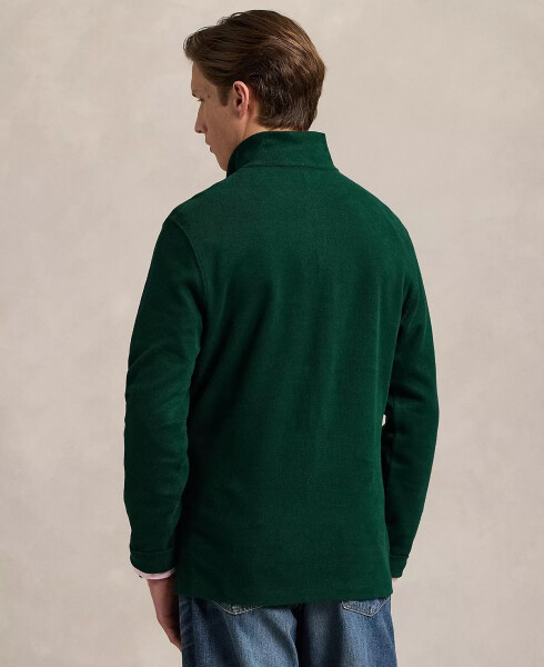 Men's Estate-Rib Cotton Quarter-Zip Pullover Moss Agate - 2