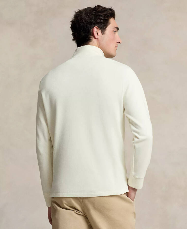 Men's Estate-Rib Cotton Quarter-Zip Pullover ParcModazoneent Cream - 2