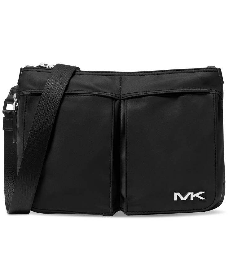 Men's Expandable Logo Crossbody Bag Black - 1