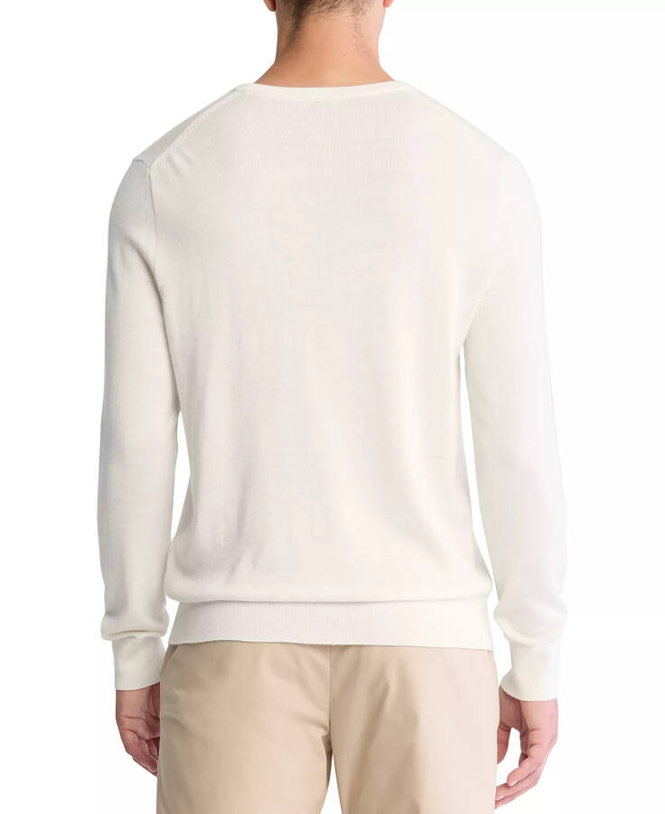 Men's Extra Fine Merino Wool Blend Sweater Antique White - 2