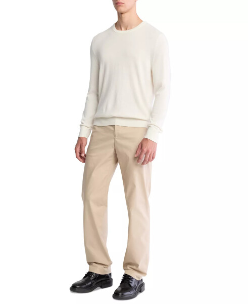 Men's Extra Fine Merino Wool Blend Sweater Antique White - 3