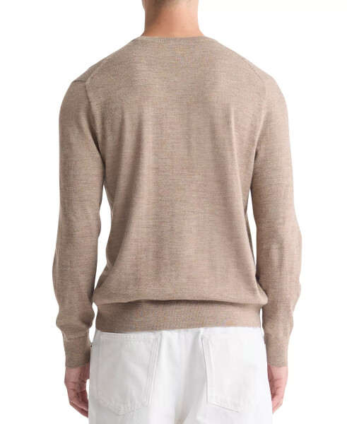 Men's Extra Fine Merino Wool Blend Sweater Cinder Heather - 2