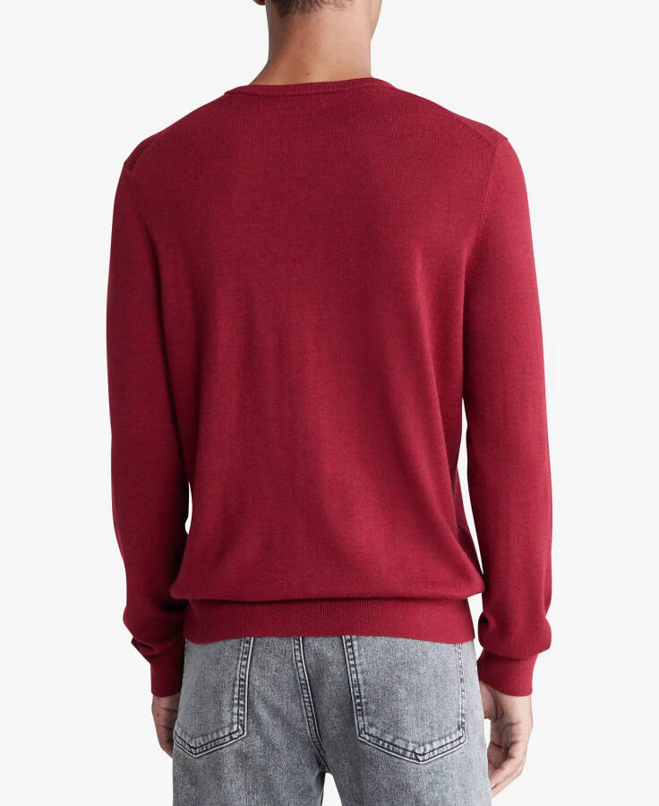 Men's Extra Fine Merino Wool Blend Sweater Sun Dried Tomato - 2