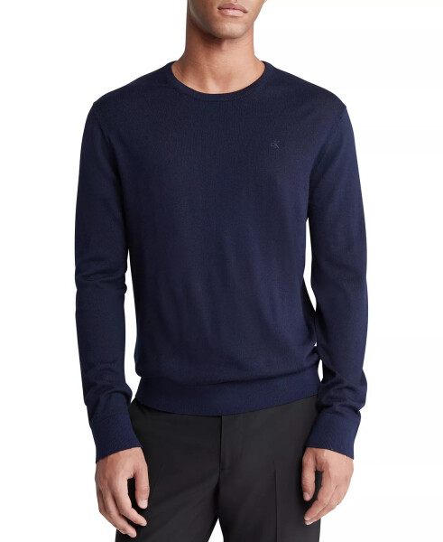 Men's Extra Fine Merino Wool Blend Sweater Vulcan - 1