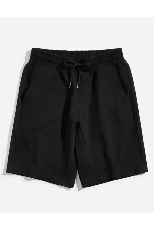 Men's Extra Large Size Shorts-Black - 2