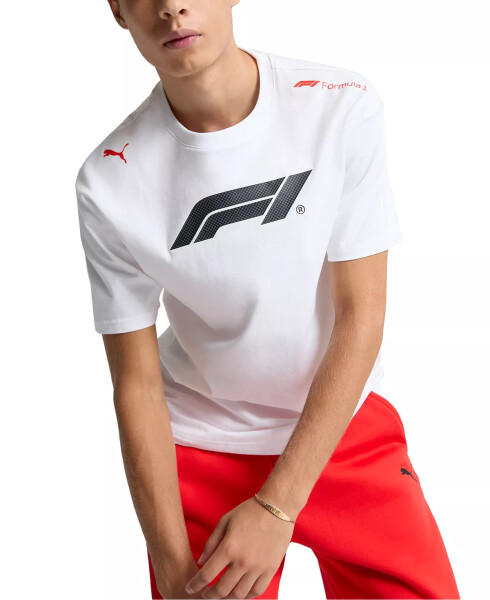 Men's F1 ESS+ Relaxed Fit T-Shirt Puma White - 1