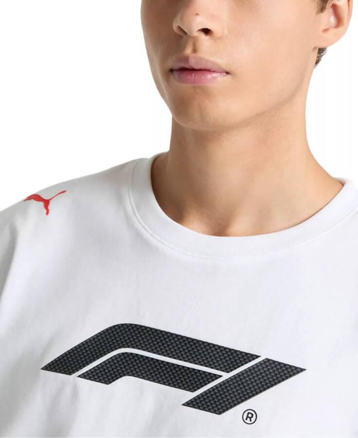 Men's F1 ESS+ Relaxed Fit T-Shirt Puma White - 2