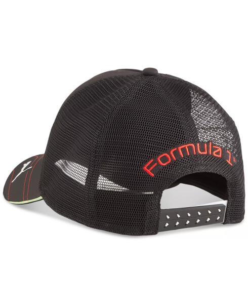 Men's F1 Statement Embroidered Logo Trucker Hat Puma Black - 4