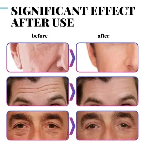 Mens Face Cream, Anti Aging Moisturizing Face Cream for Sensitive Skin, Night & Daily Mens Face Lotion - Facial Eye Anti Wrinkle Tightens Skin Reduces Fine Lines and Skin Care, 2 oz- - 4