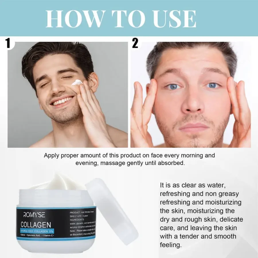 Men's Face Moisturizer Cream - Anti Aging & Age Facial Skin Care - Day & Night Moisturizing, 2 oz - 1