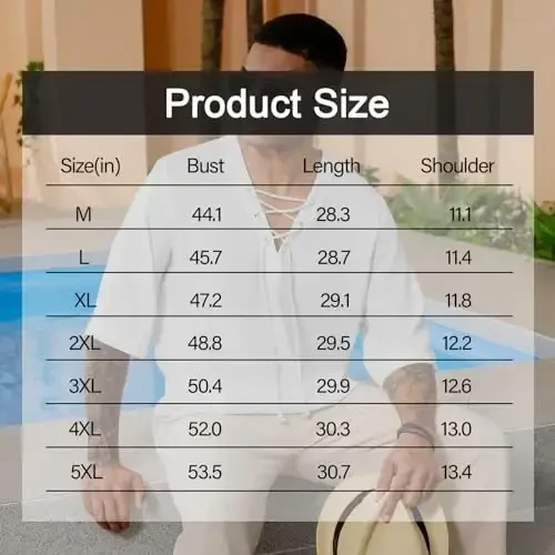 Men's Fashion Shirt Short Sleeve Beach V-Neck Drawstring Printing Yoga African Summer Top - 6