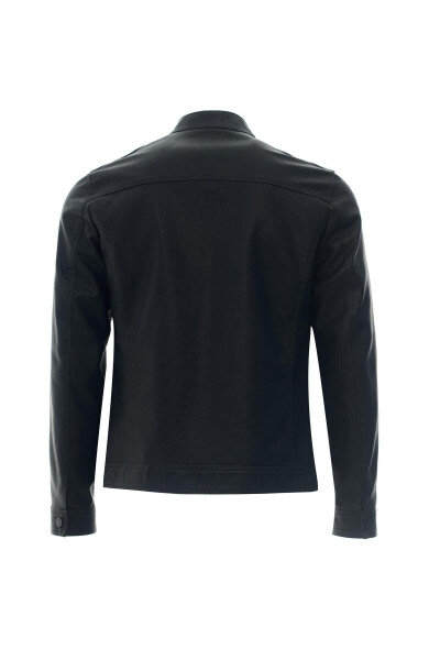Men's Faux Leather Jacket - 13