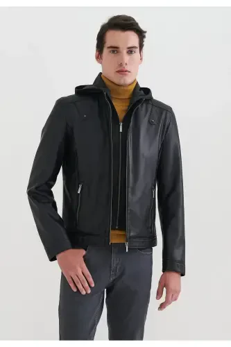 Men's Faux Leather Jacket - PIERRE CARDIN (1)