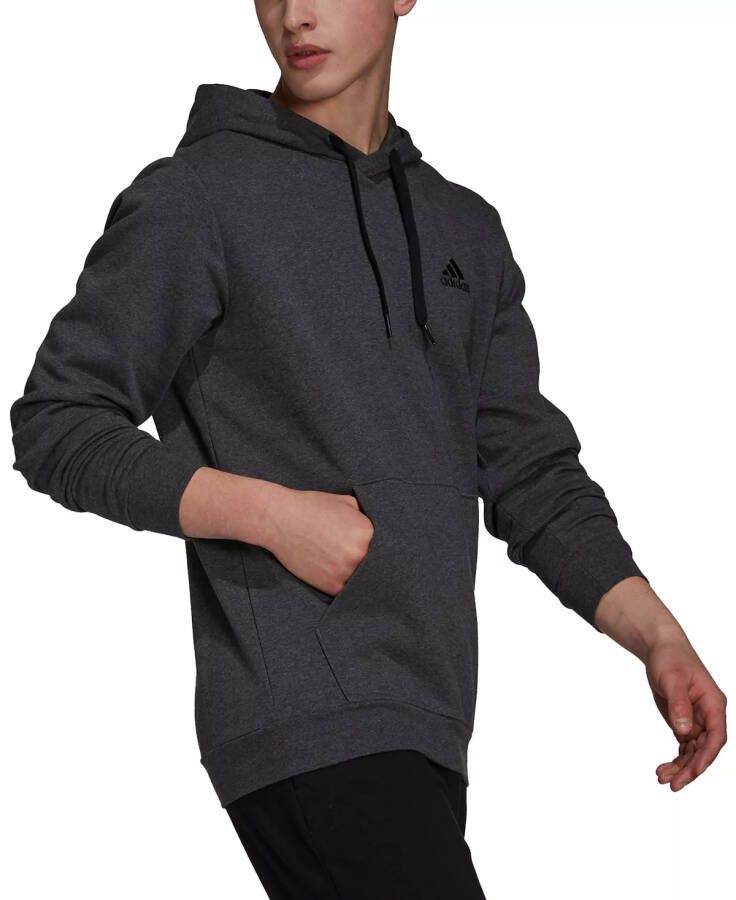 Men's Feel Cozy Essentials Fleece Pullover Hoodie - Dark Grey Heather - 3