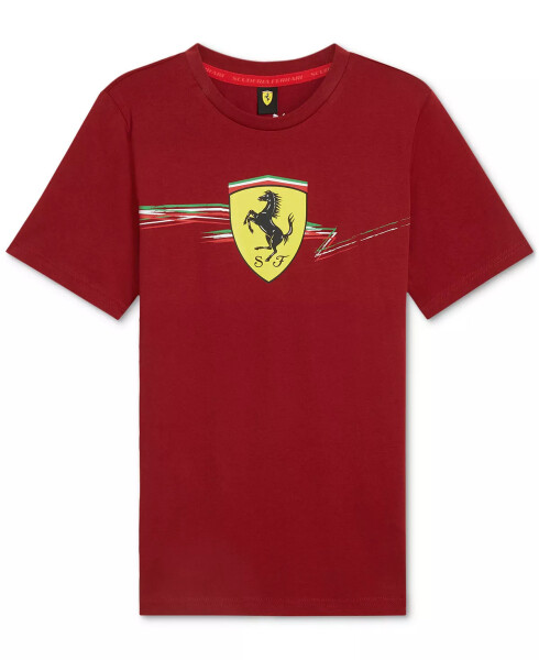 Men's Ferrari Race Big Shield T-Shirt Rosso Corsa - 1