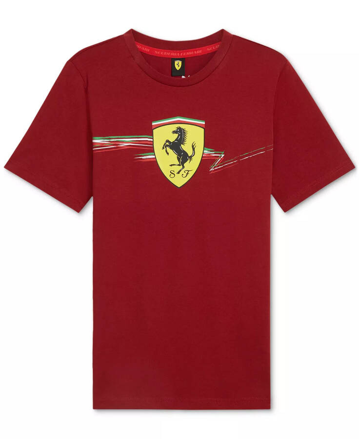 Men's Ferrari Race Big Shield T-Shirt Rosso Corsa - 1