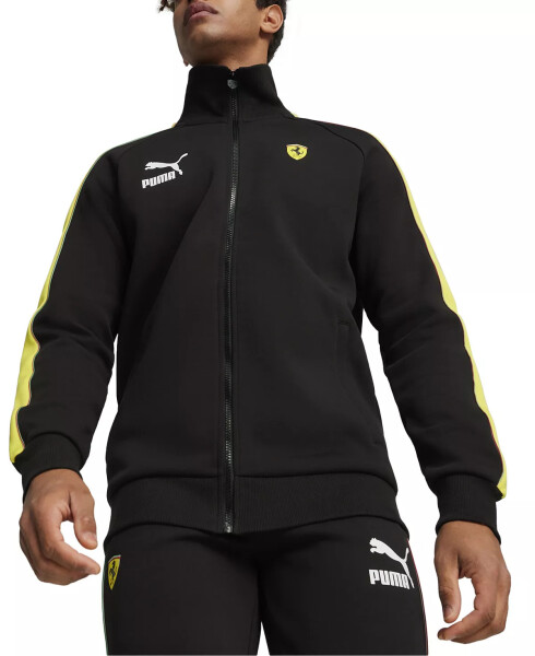 Men's Ferrari Race Iconic T7 Full-Zip Track Jacket Puma Black - 1