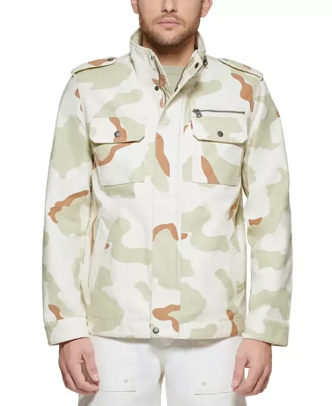 Men's Field Jacket-Desert Camo/sand - 1