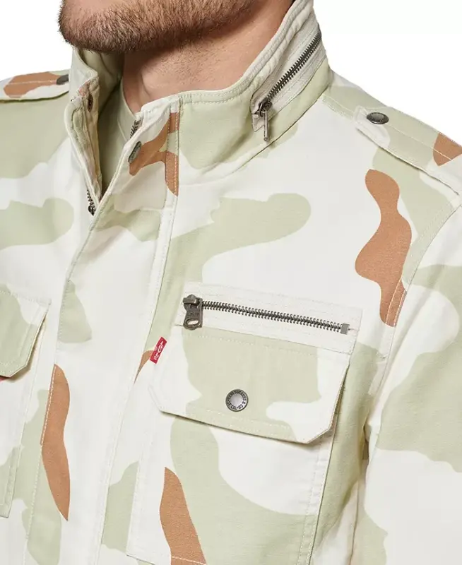 Men's Field Jacket-Desert Camo/sand - 4