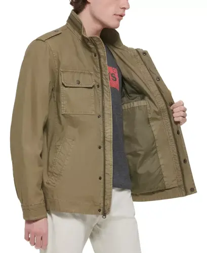 Men's Field Jacket-Light Olive - 5